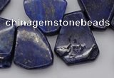 CTD308 Top drilled 15*20mm - 20*25mm freeform lapis lazuli beads