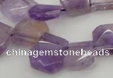 CTD316 Top drilled 15*18mm - 18*20mm faceted freeform ametrine beads