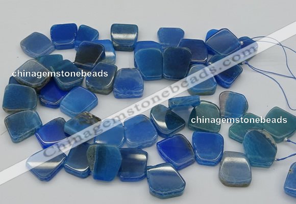 CTD341 Top drilled 15*20mm - 25*30mm freeform agate beads