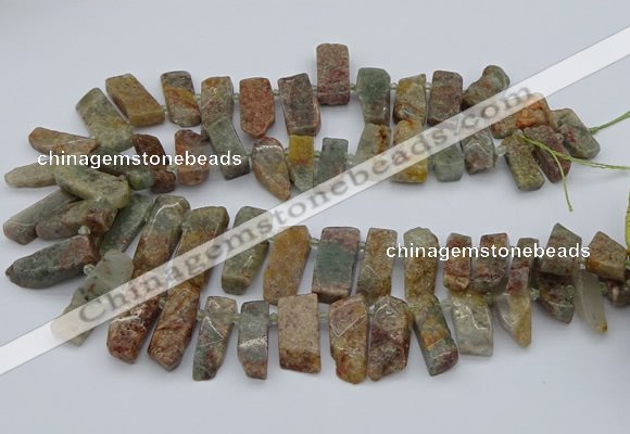 CTD3501 Top drilled 10*25mm - 10*45mm sticks ghost gemstone beads