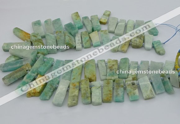 CTD3517 Top drilled 10*20mm - 12*40mm sticks amazonite beads