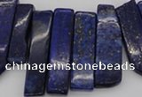 CTD352 Top drilled 10*28mm - 10*50mm wand lapis lazuli beads