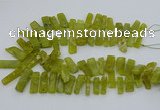 CTD3520 Top drilled 10*20mm - 12*40mm sticks Korean jade beads