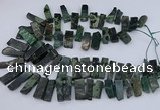 CTD3521 Top drilled 10*20mm - 12*40mm sticks kambaba jasper beads