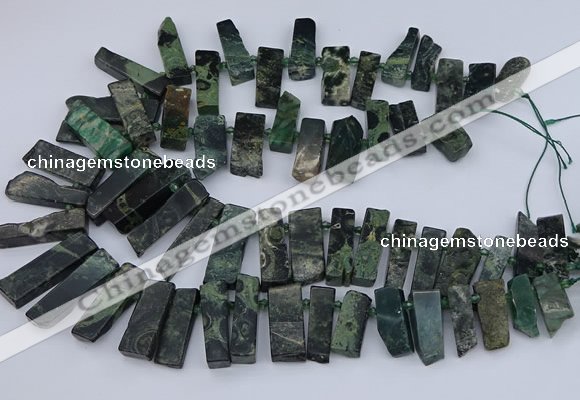 CTD3521 Top drilled 10*20mm - 12*40mm sticks kambaba jasper beads