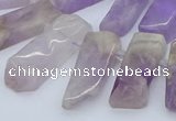 CTD3587 Top drilled 10*20mm - 12*40mm sticks lavender amethyst beads