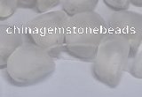 CTD3600 Top drilled 10*14mm - 13*18mm nuggets white crystal beads