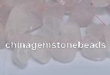 CTD3601 Top drilled 10*14mm - 13*18mm nuggets rose quartz beads