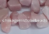 CTD3606 Top drilled 10*14mm - 13*18mm nuggets Chinese pink opal beads