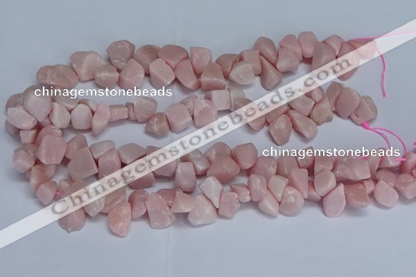 CTD3606 Top drilled 10*14mm - 13*18mm nuggets Chinese pink opal beads