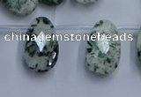 CTD3618 Top drilled 13*22mm briolette moss agate gemstone beads