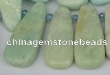 CTD3648 Top drilled 10*20mm - 15*45mm freeform amazonite beads