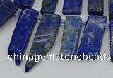 CTD3654 Top drilled 6*15mm - 10*25mm sticks lapis lazuli beads