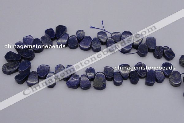 CTD377 Top drilled 10*14mm - 15*20mm freeform lapis lzuli beads