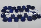 CTD380 Top drilled 18*25mm - 22*30mm freeform lapis lzuli beads