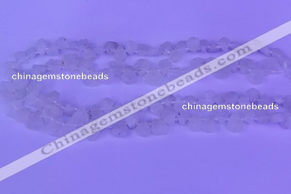 CTD3855 Top drilled 6*8mm - 10*12mm freeform moonstone beads