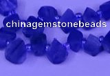 CTD3856 Top drilled 8*10mm - 10*12mm freeform blue kyanite beads