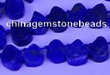 CTD3862 Top drilled 8*10mm - 10*12mm freeform lapis lazuli beads