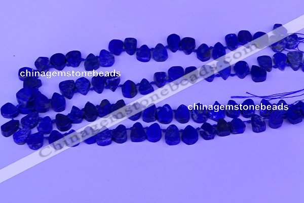 CTD3862 Top drilled 8*10mm - 10*12mm freeform lapis lazuli beads