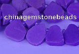 CTD3872 Top drilled 10*12mm - 14*16mm freeform kunzite beads