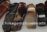 CTD388 Top drilled 10*20mm - 12*55mm wand agate gemstone beads