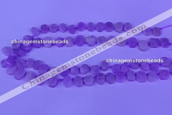 CTD3886 Top drilled 8*10mm - 10*14mm freeform kunzite beads