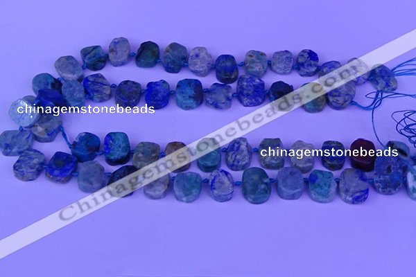 CTD3898 Top drilled 10*14mm - 13*18mm freeform chrysocolla beads