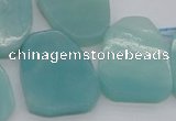 CTD392 Top drilled 20*25mm - 22*28mm freeform amazonite beads