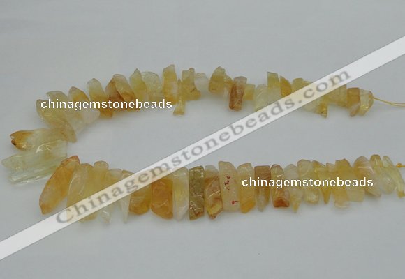 CTD393 Top drilled 6*15mm - 10*35mm wand citrine gemstone beads