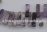 CTD400 Top drilled 4*15mm - 6*20mm sticks amethyst gemstone beads