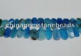 CTD4006 Top drilled 14*22mm - 22*42mm freeform agate gemstone beads