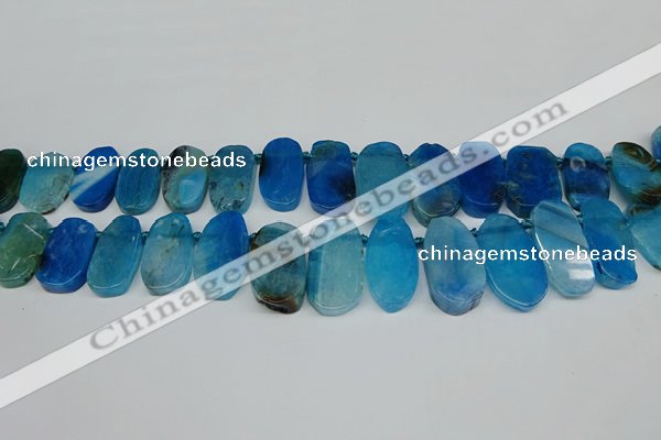 CTD4006 Top drilled 14*22mm - 22*42mm freeform agate gemstone beads