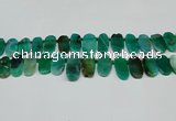 CTD4007 Top drilled 14*22mm - 22*42mm freeform agate gemstone beads