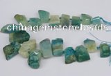 CTD4015 Top drilled 18*25mm - 25*35mm freeform agate beads