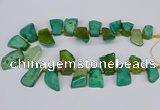 CTD4016 Top drilled 18*25mm - 25*35mm freeform agate beads