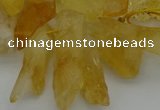 CTD417 Top drilled 10*20mm - 15*35mm nuggets citrine gemstone beads