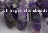 CTD427 Top drilled 8*25mm - 12*40mm nuggets amethyst beads