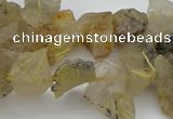 CTD428 Top drilled 8*12mm - 13*18mm nuggets golden rutilated quartz beads