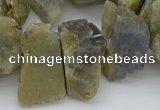 CTD430 15.5 inches 12*20mm - 15*25mm nuggets labradorite beads