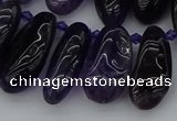 CTD448 Top drilled 10*20mm - 15*30mm freeform amethyst beads