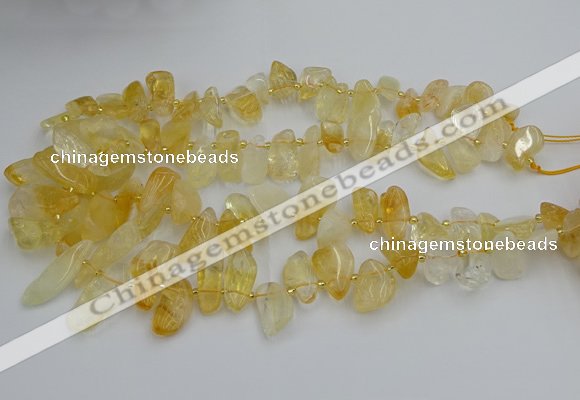 CTD452 15.5 inches 10*14mm - 15*30mm freeform citrine beads