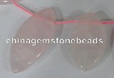 CTD47 Top drilled 12*23mm – 18*50mm marquise rose quartz beads