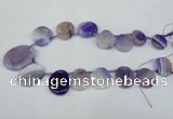 CTD501 Top drilled 20*30mm - 30*40mm freeform agate beads