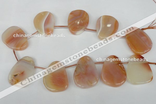 CTD503 Top drilled 25*35mm - 30*40mm freeform agate beads