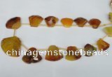 CTD507 Top drilled 25*30mm - 35*40mm freeform agate beads