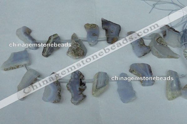 CTD519 Top drilled 15*25mm - 25*38mm freeform agate beads