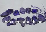 CTD520 Top drilled 20*30mm - 30*45mm freeform agate beads