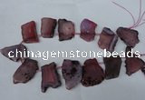 CTD521 Top drilled 20*30mm - 30*45mm freeform agate beads