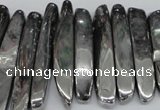CTD529 Top drilled 10*25mm - 10*60mm wand plated agate beads