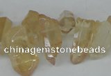 CTD540 Top drilled 8*15mm - 10*25mm nuggets plated quartz beads